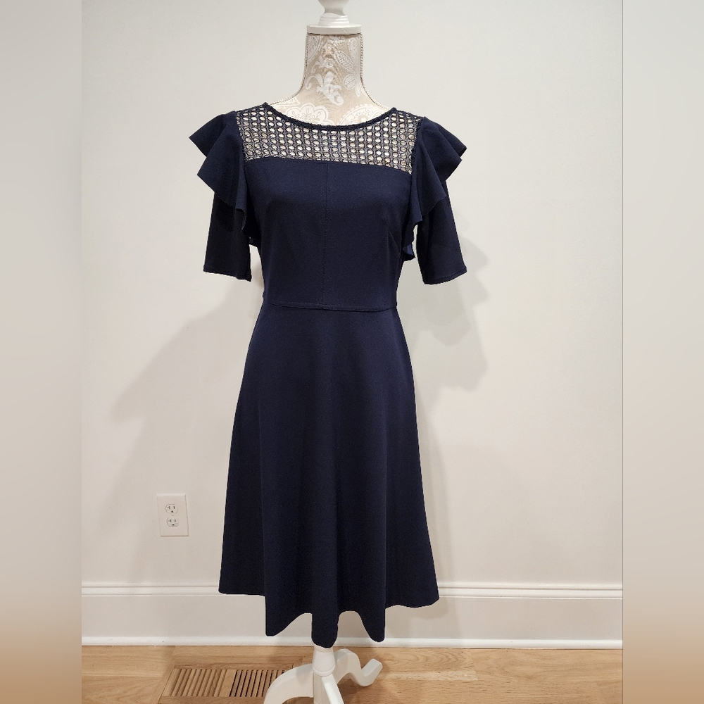 Taylor Navy Dress Size 4